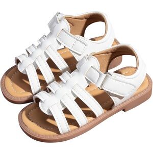 White Kids Sandals